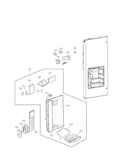 lg lfxst bottom mount refrigerator parts sears partsdirect