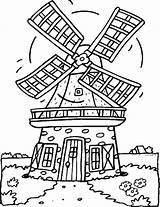 Coloring Windmill Molen Kleurplaat Windmills Van Pages Brood Holland Windmolens Graan Tot 77kb Colour Fun Kids sketch template