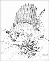 Dimetrodon Coloring Pages Dinosaur Avancna Grandis Bw Dinosaurs Thanksgiving Color Deviantart Coloringpagesonly Specials sketch template