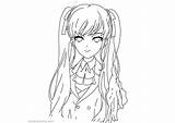 Yandere Simulator Coloring Pages Chan Printable Template Color Kids Adults sketch template