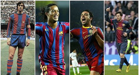barcelona conoce a los 50 mejores jugadores de la historia