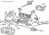 Spongebob Coloring Bob Pages Fish Patrick Jelly Sponge Jellyfish Printable Color Afraid Cartoon Squarepants Catching Chased Characters Print Character Book sketch template