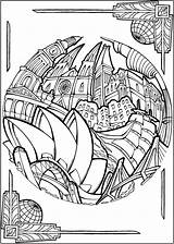 Coloring Book Doverpublications Publications Dover Bliss Bodo Cities Books sketch template