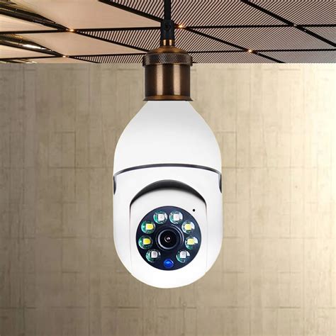 p ptz bulb wifi light security camera ip latest model  socket colorful night vision