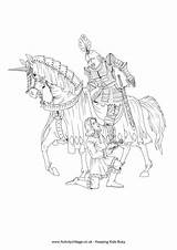 Knight Squire Colouring Pages Coloring Knights Armor Medieval Book Castle Sheets Fort Motte Bailey Activityvillage Chateau Adult Color Printable Kids sketch template