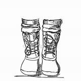 Hiking Drawing Boot Boots Getdrawings Sketch Shoes sketch template