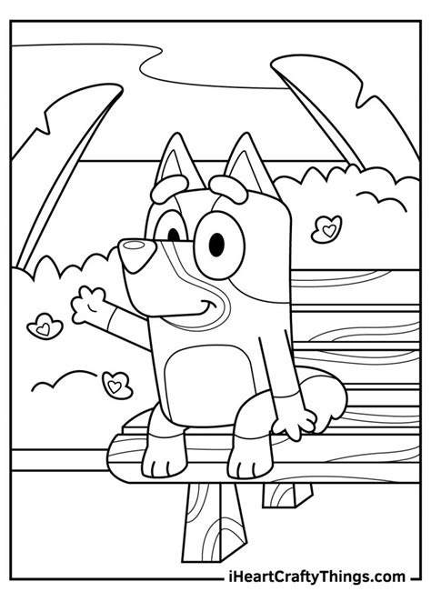 list  bluey colouring  pages ideas