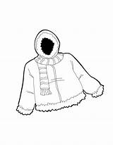 Jacket Coloring Pages Winter Yellow Coat Colouring Template Drawing Library Popular sketch template