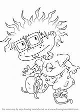 Rugrats Chuckie Chucky Coloring Drawingtutorials101 sketch template