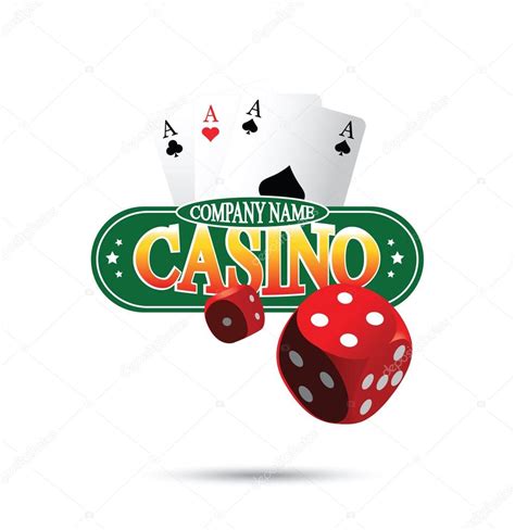 casino logos design casino logo design concept stock vector