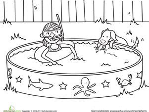 summer coloring page colors pools  coloring pages