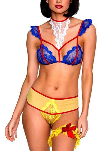 Adoreshe Women’s Sexy Apple Princess Lingerie Costumes Halter Strappy