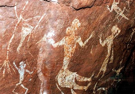 indian rock art themes  pachmarhi petroglyphs