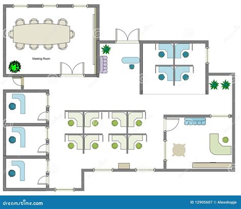 business floor plan stock illustration illustration  indoors