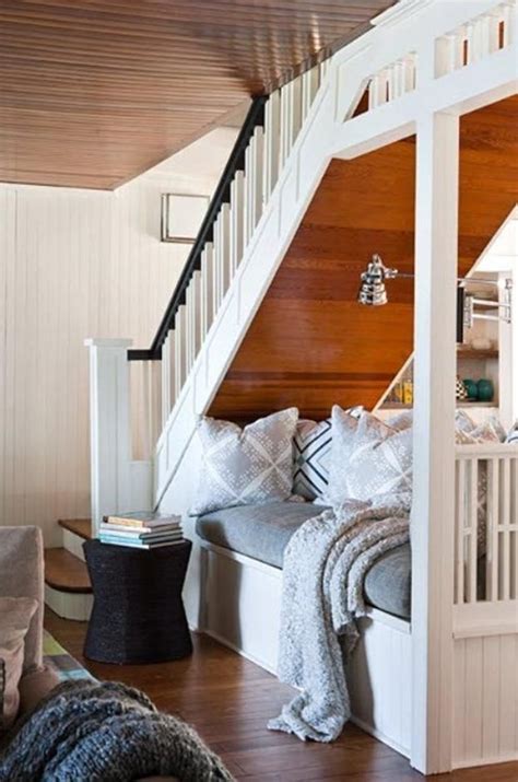 stairs reading nook ideas stair nook coastal living rooms