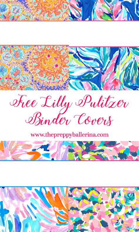 lilly pulitzer binder covers   cute printable binder covers