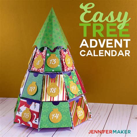 christmas tree advent calendar  days  maker projects jennifer maker