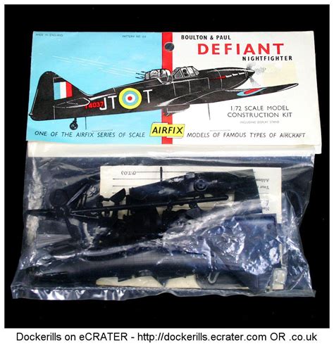boulton paul defiant vintage airfix type  bag kit airfix kits  toys plastic model kits