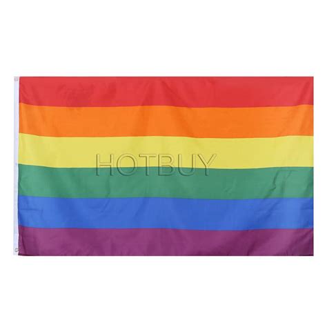 rainbow flag 3x5ft 90x150cm lesbian gay pride polyester lgbt flag