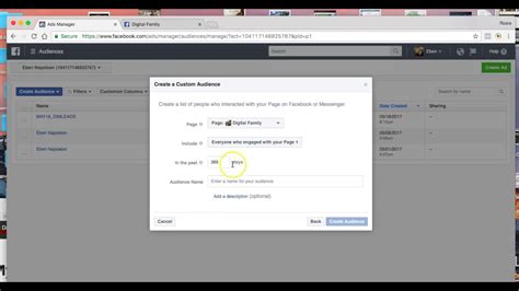 retargeting  fan page interactions youtube