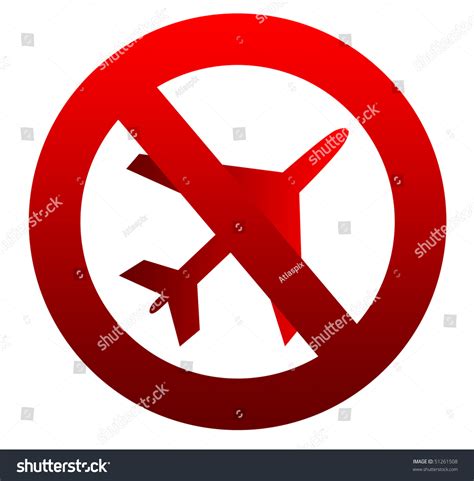 red  flying aircraft sign isolated  white background stock photo  shutterstock