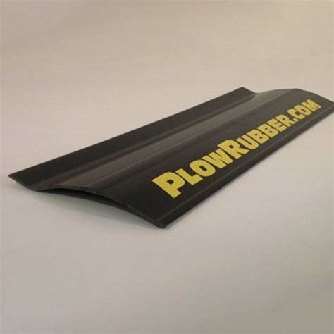 universal contoured thermoplastic deflector plow rubber