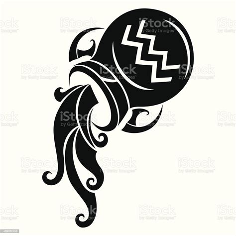 Aquarius Zodiac Sign Stock Illustration Download Image Now Istock