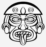Aztec Masks Nicepng Clipartmag sketch template