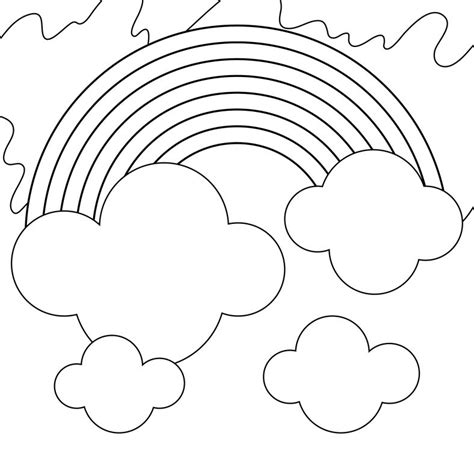 beautiful rainbow coloring pages  print  coloring spring