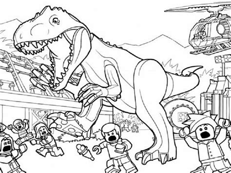 lego jurassic world coloring pages   print lego
