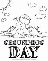 Coloring Groundhog Sheet Doodle Wordpress Printable sketch template