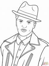 Mars Bruno Coloring Pages Drawing Cesar Chavez Printable Celebrity Elvis Color Book Print Chav Pop Luxury Singers Comment Famous Games sketch template