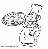 Pizza Coloring Pages Printable Kids Choose Board sketch template