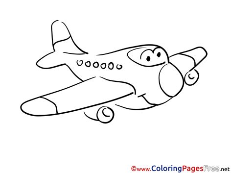 kids airplane  coloring pages