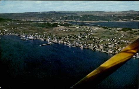 aerial view  bay roberts newfoundland  labrador canada