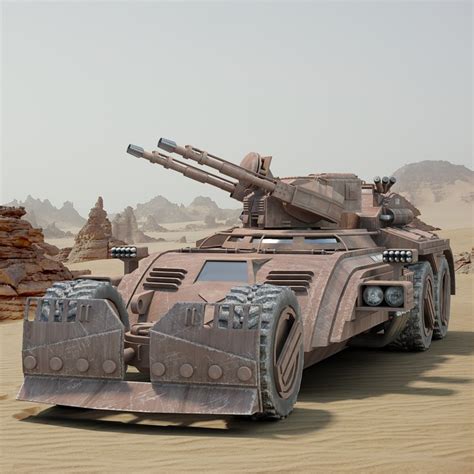 Futuristic Military Vehicle 3d Max