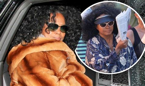diana ross rugs up in fur coat as she prepares for concert in brazil after italian holiday with