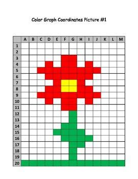 spring flower mystery picture graph  grade math  grade