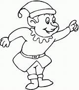 Coloring Elves Pages Christmas Elf Kids Colouring Printable Cute Comments Popular Coloringhome sketch template