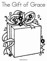 Coloring Pages Grace Present Gift Choose Board Gifts Christmas Kids Printable sketch template