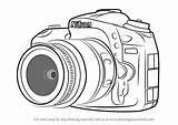 Nikon Sketch Camera Draw Dslr Paintingvalley Step sketch template