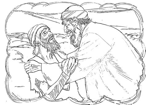 parable   prodigal son coloring pages