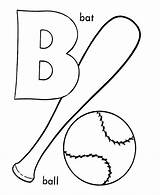 Coloring Letter Pages Abc Ball Printable Choose Board Bat sketch template
