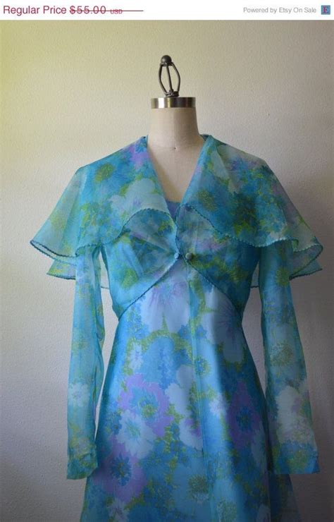 spring sale vintage maxi dress 1970s halter dress by eadovintage