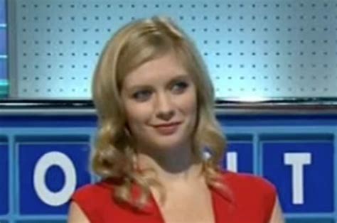 countdown s rachel riley teases breast assets in bodycon
