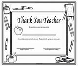 Teacher Coloring Thank Pages Teachers Printable Sheet Parents Students sketch template