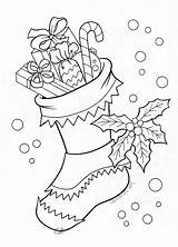Coloring Pages Stocking Christmas Sheets Stockings Printable Adult Mandala Noel Coloriage Colouring Dessin Visit Embroidery sketch template
