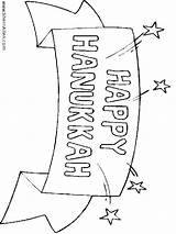 Coloring Pages Hanukkah Happy Sherriallen Kwanzaa Banner sketch template