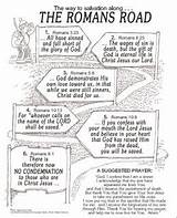 Road Romans Salvation Roman Bible Printable Verses Prayer Study Tract Scriptures Gospel Plan Kids Sons Due God Time Days Kjv sketch template