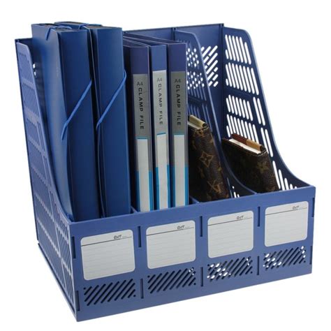 compartments plastic file rack paper magazine holderdesk book sorterstorage display  rs